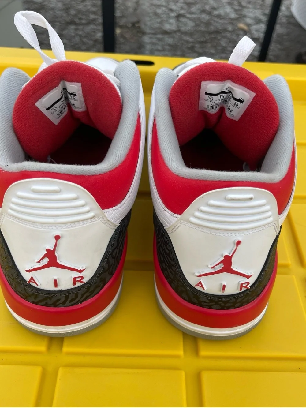 Jordan leather upper
